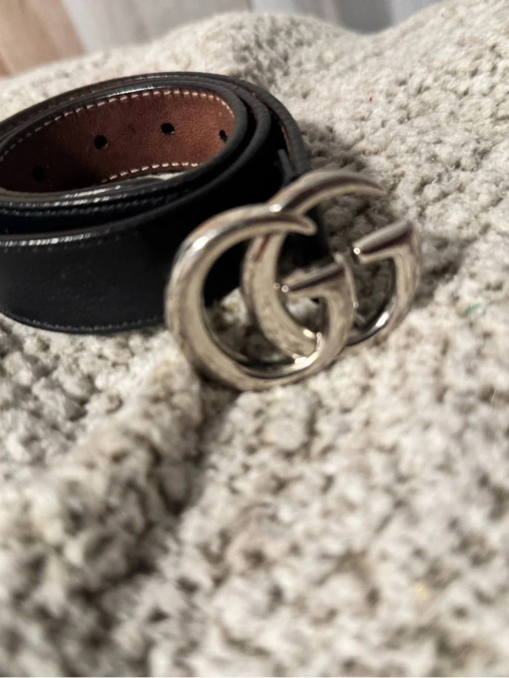 Authentic Gucci Black Leather Kid’s Belt